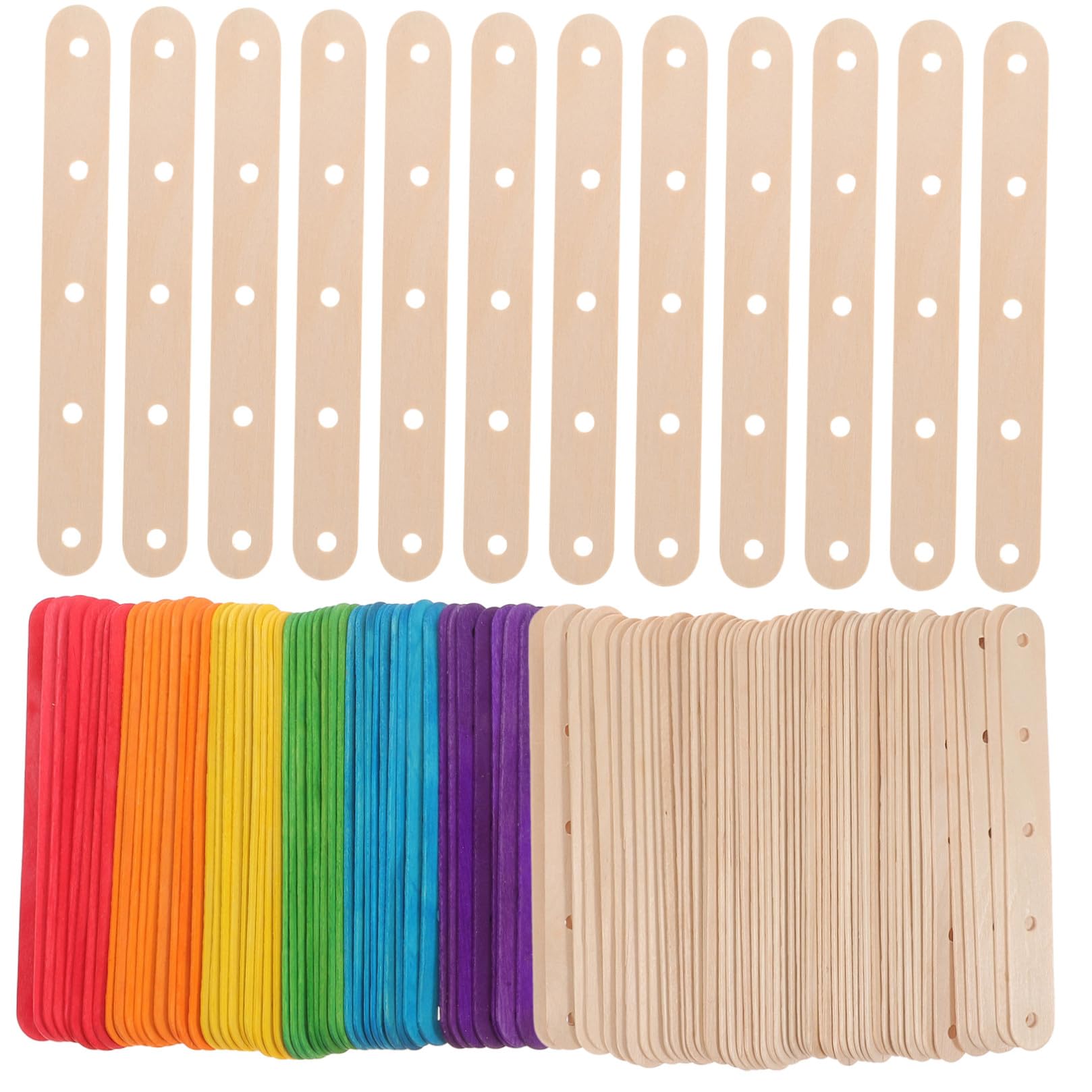 Operitacx 1400 Piezas palos de madera para manualidades etiquetas de juguete palitos de helado bastones de madera baston madera palos artesanales de madera DIY Palos de madera de bricolaje