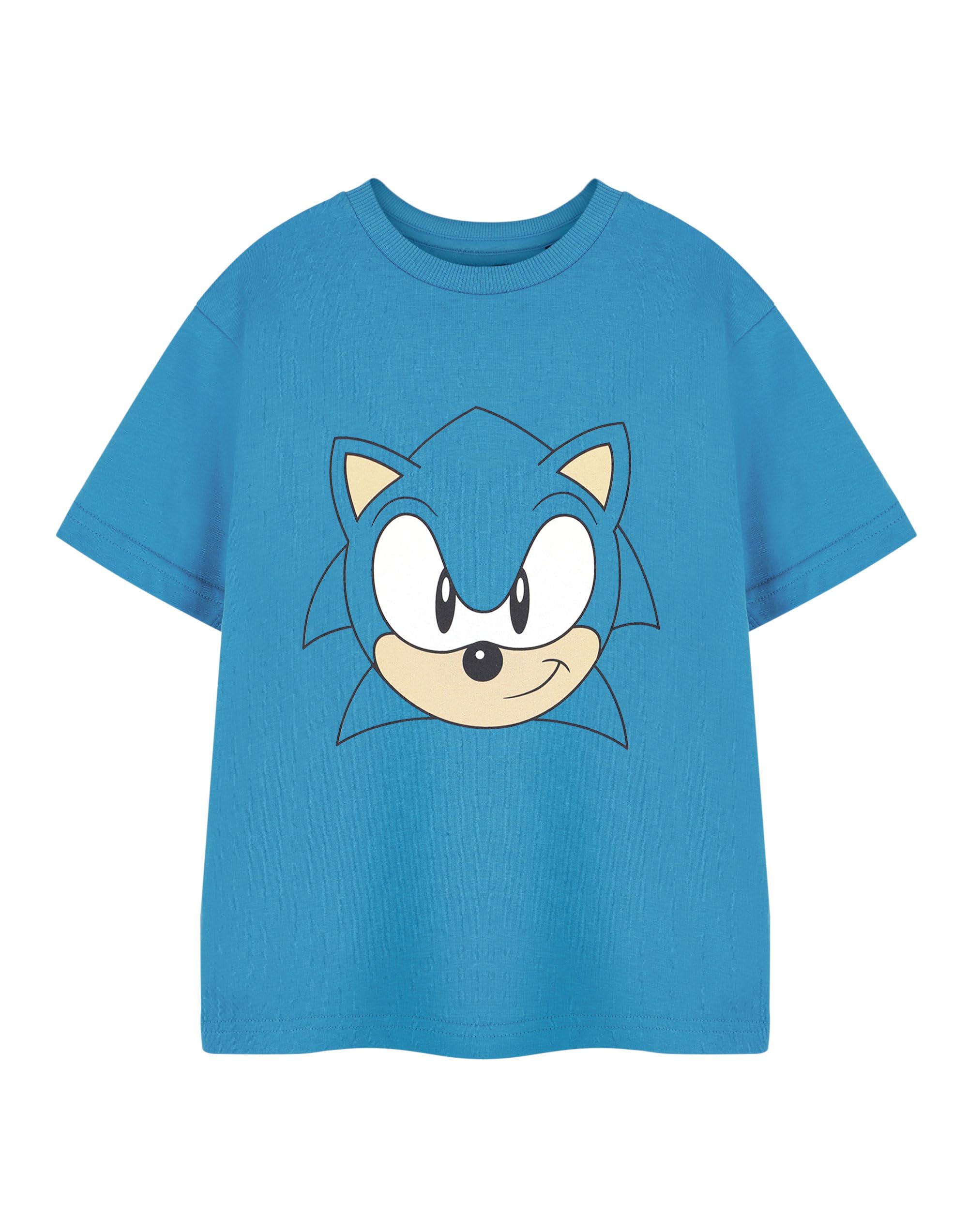 Sonic The Hedgehog (9-10 Years) Short Sleeved T-Shirt (Boys Blue)