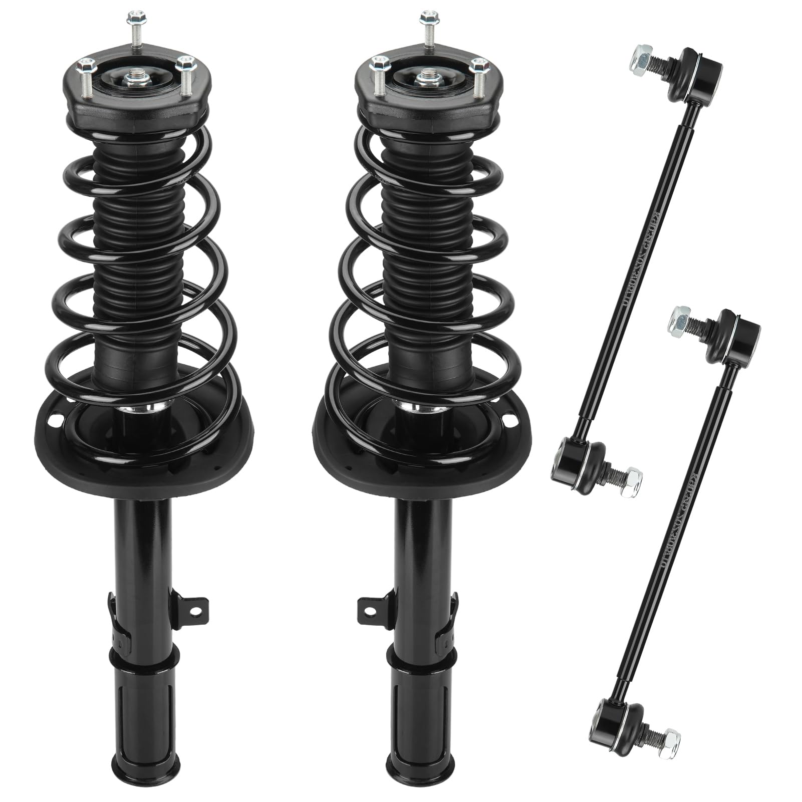 Rear Coil Spring Strut & Stabilizer Sway Bar Links Fit for Toyota for Camry/Solara 2004-2006, Fit for LEXUS for ES330 2004-2006, Shock Absorber and Sway Bar Link Replace for 172208, 172207, K90345