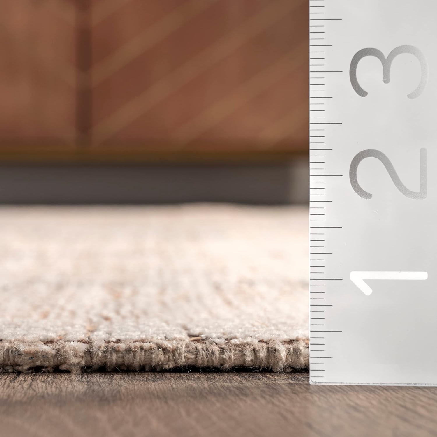 Rugs USA Ginger Tan/Charcoal, 7'6"x9'6", Handmade, Geometric, Cotton & Viscose, Soft and Cozy, High Traffic, Stain Resistant, Easy Clean, Durable Area Rug for Bedroom, Living Room, Dining, Den, Foyer Beige 7'6" x 9'6" (Rectangular)