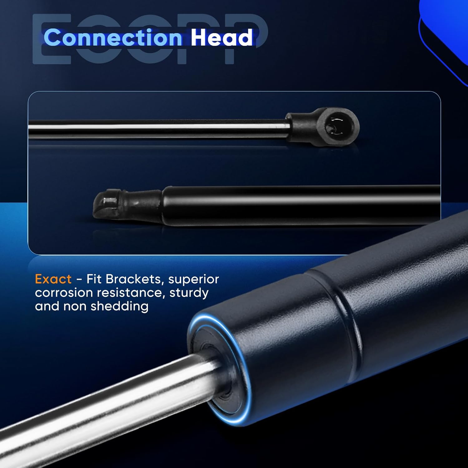 ECCPP Lift Support Front Hood Struts Gas Springs for Lexus LS460 2007-2012,for Lexus LS600h 2008-2012 Compatible with PM9028 Strut Set of 2