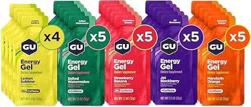 Vista 82 de GU Energy Labs Nutrición Original Gel energizante para deportes, 123049, TRI-BERRY, 1, 1