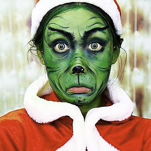 Vista 2 de MEICOLY Green Face Body Paint Stick(1.06 Oz),Christmas Stocking Stuffers,Green Face Paint for Halloween Elphaba Witch Makeup,Hunting Hulk Camo Face