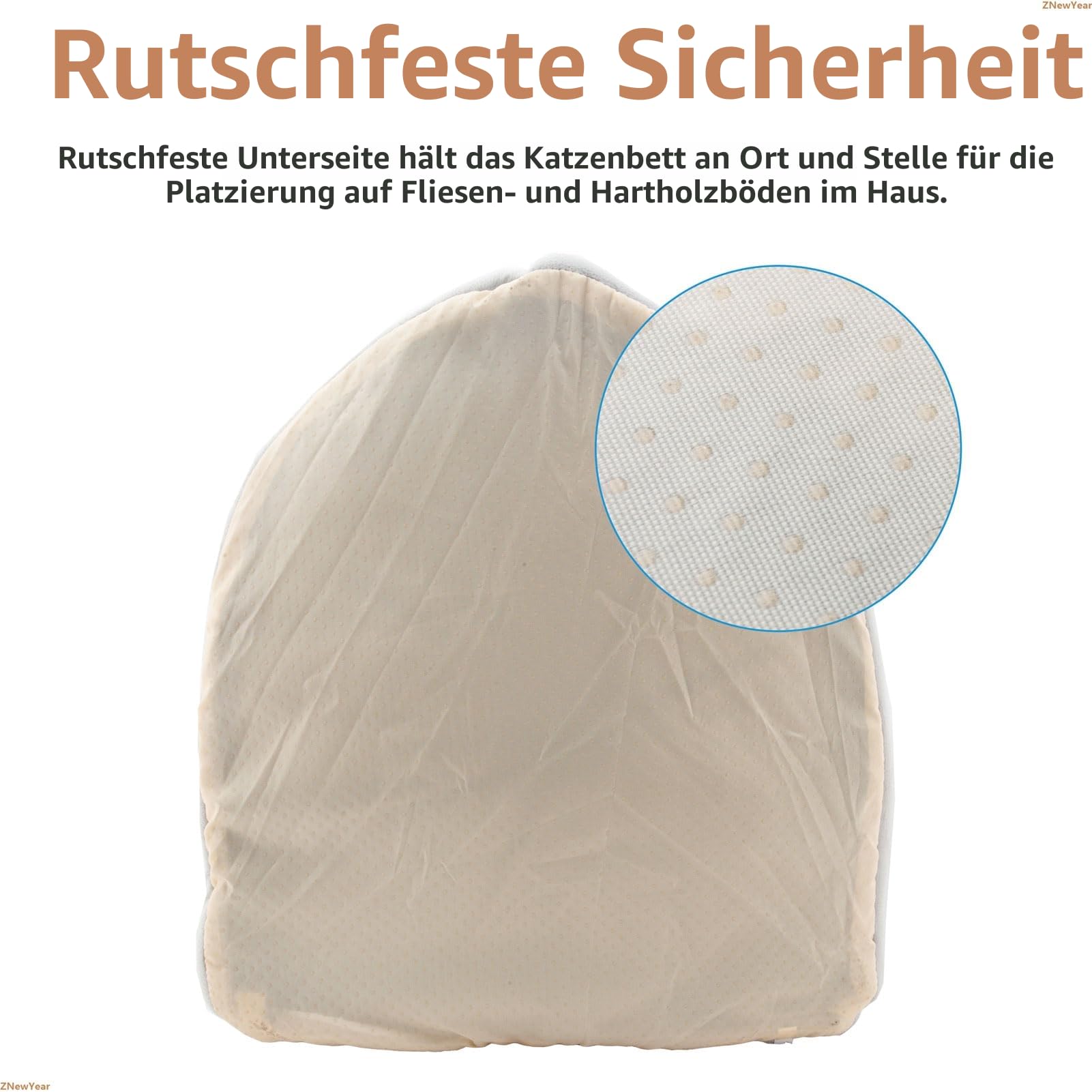 Katzenbetten für den Innenbereich mit hängendem Spielzeug, kleines Hundehöhlenbett mit Anti-Rutsch, Kätzchen-Zelt, abnehmbares gepolstertes Kissen, superweiche