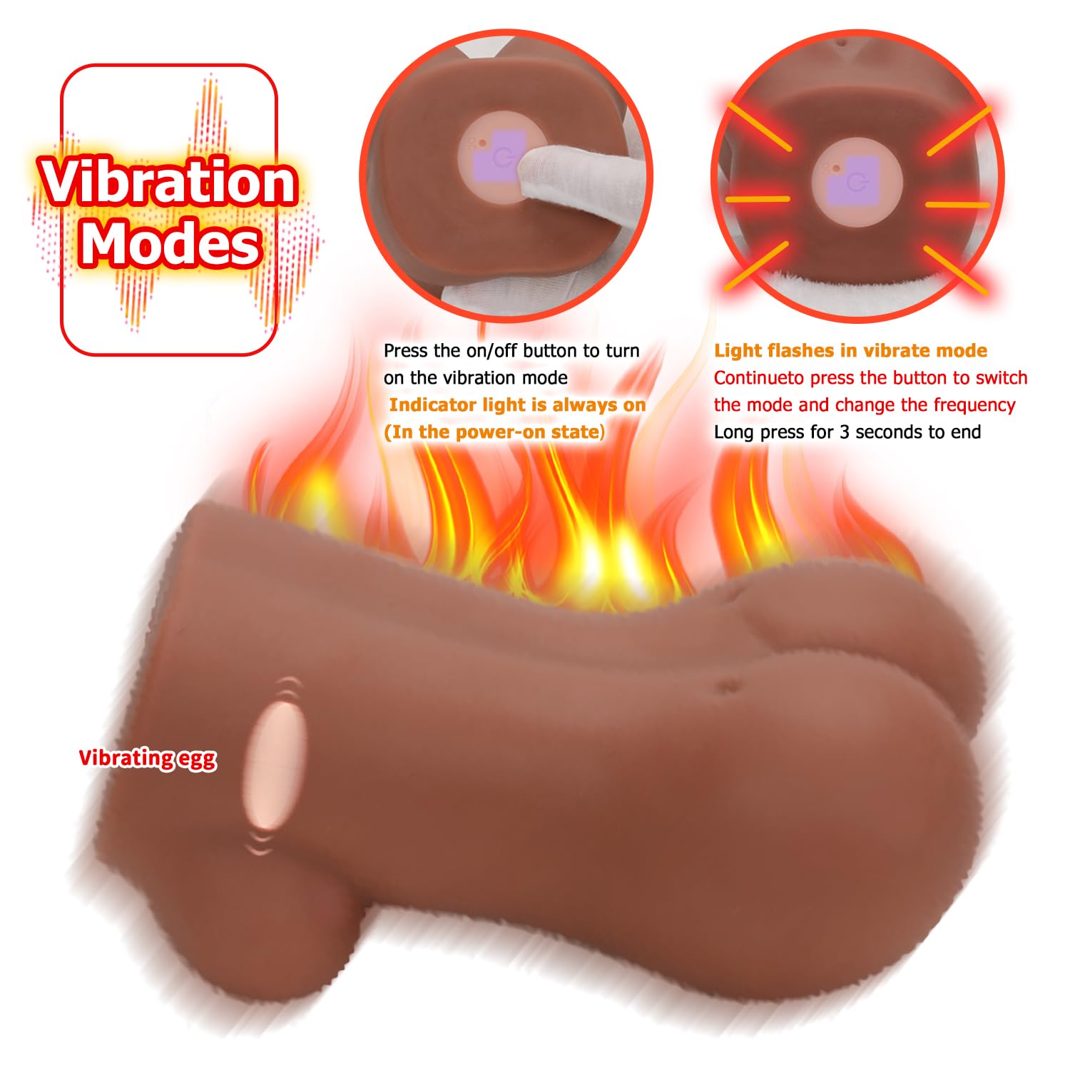 Amazon.com: FUSEXIL Automatic Male Masturbator Heating Sex Doll Torso 7  Vibration Modes Realistic Life Size Pocket Pussy Ass Stroker Sex Toy Miss  Warm Brown