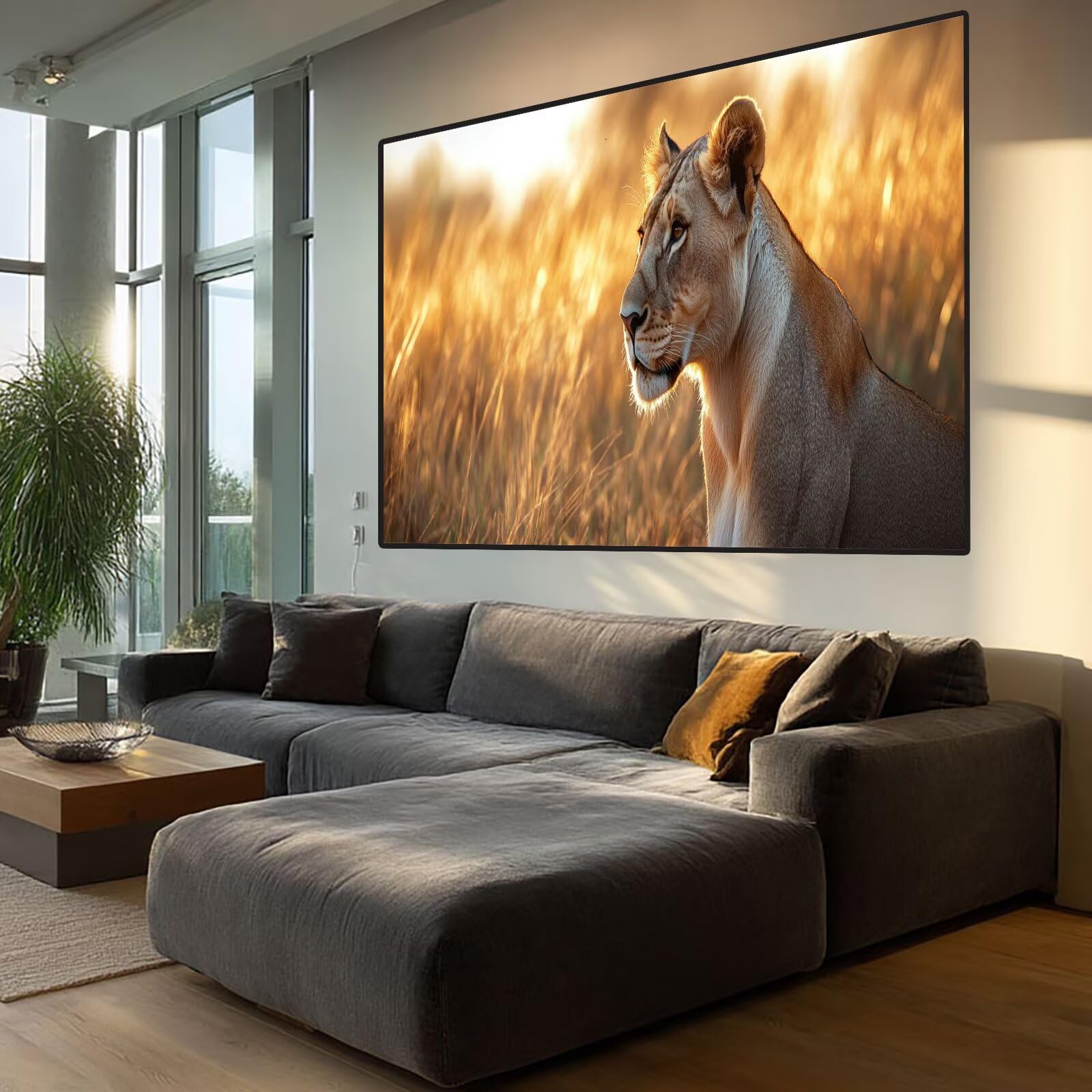 Lion Diamond Art Grassland Diamond Painting Arts and Crafts dla dorosłych, zestawy do malowania diamentami 5D, dorosłych, Crysta, haft krzyżykowy, zestaw do haftowania DIY dla początkujących