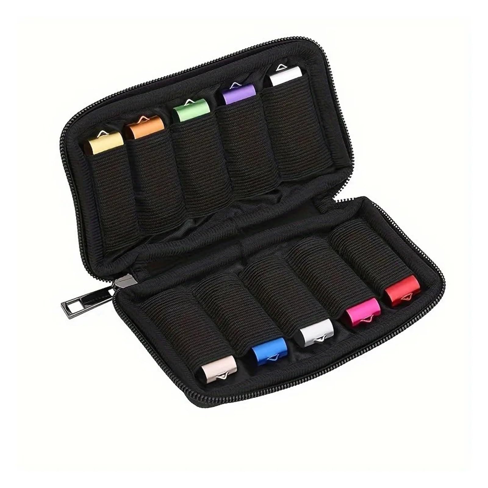 Estuche de almacenamiento para disco duro, 4 unidades, USB, organizador portátil, a prueba de polvo, para cable de tarjeta SD