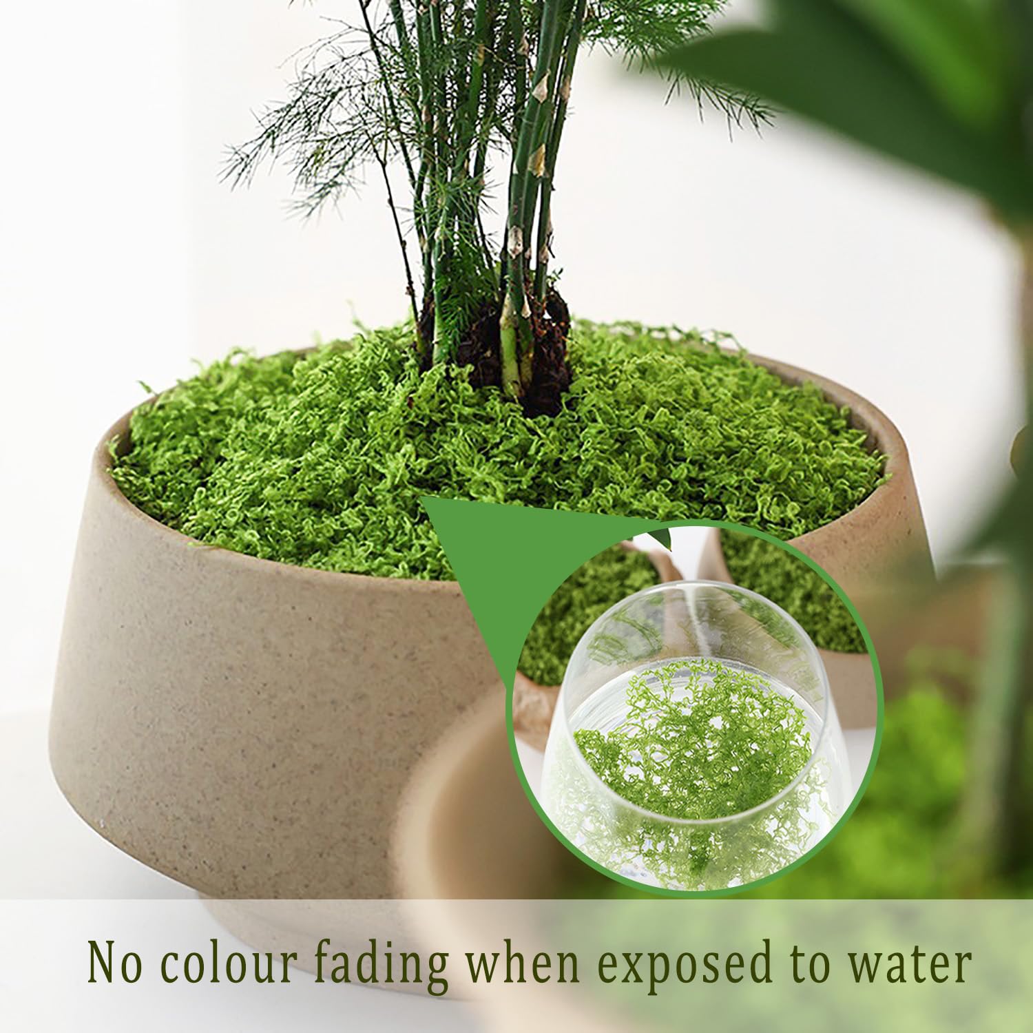 Muschio Artificiale 200g - Verde Scuro E Chiaro Per Decorazioni Fai Da Te, Presepi E Giardini - Foto 14