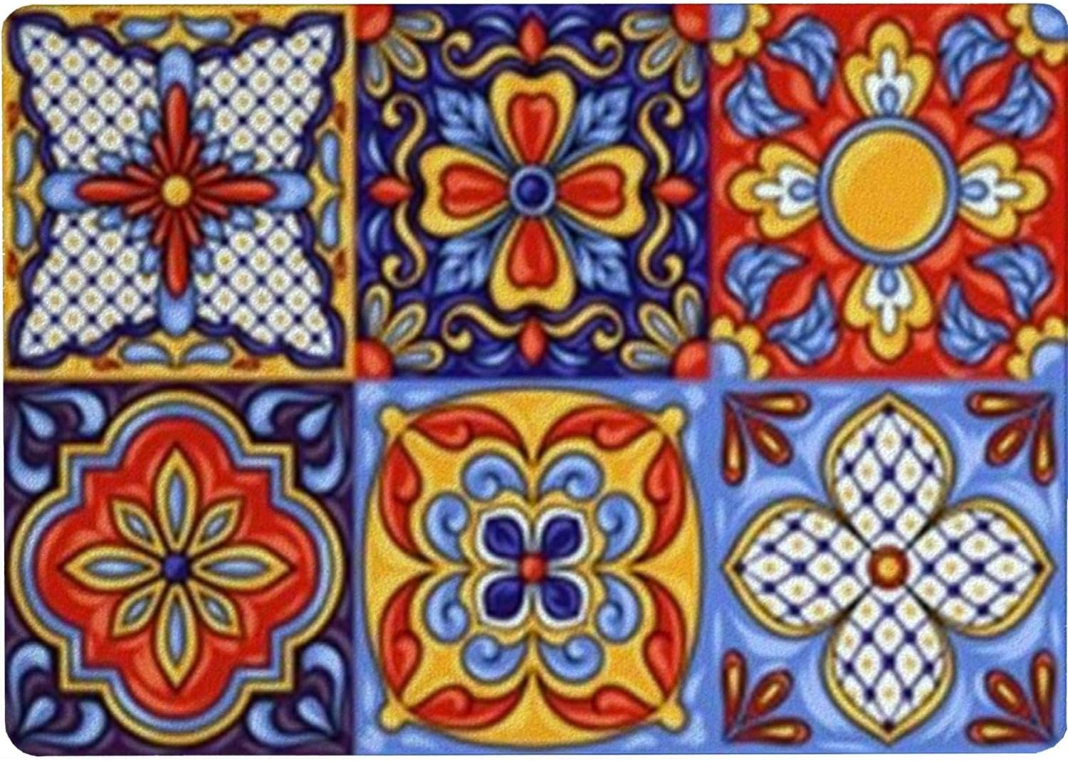 Tempered Glass Cutting Board Mexican Talavera Ceramic Tile