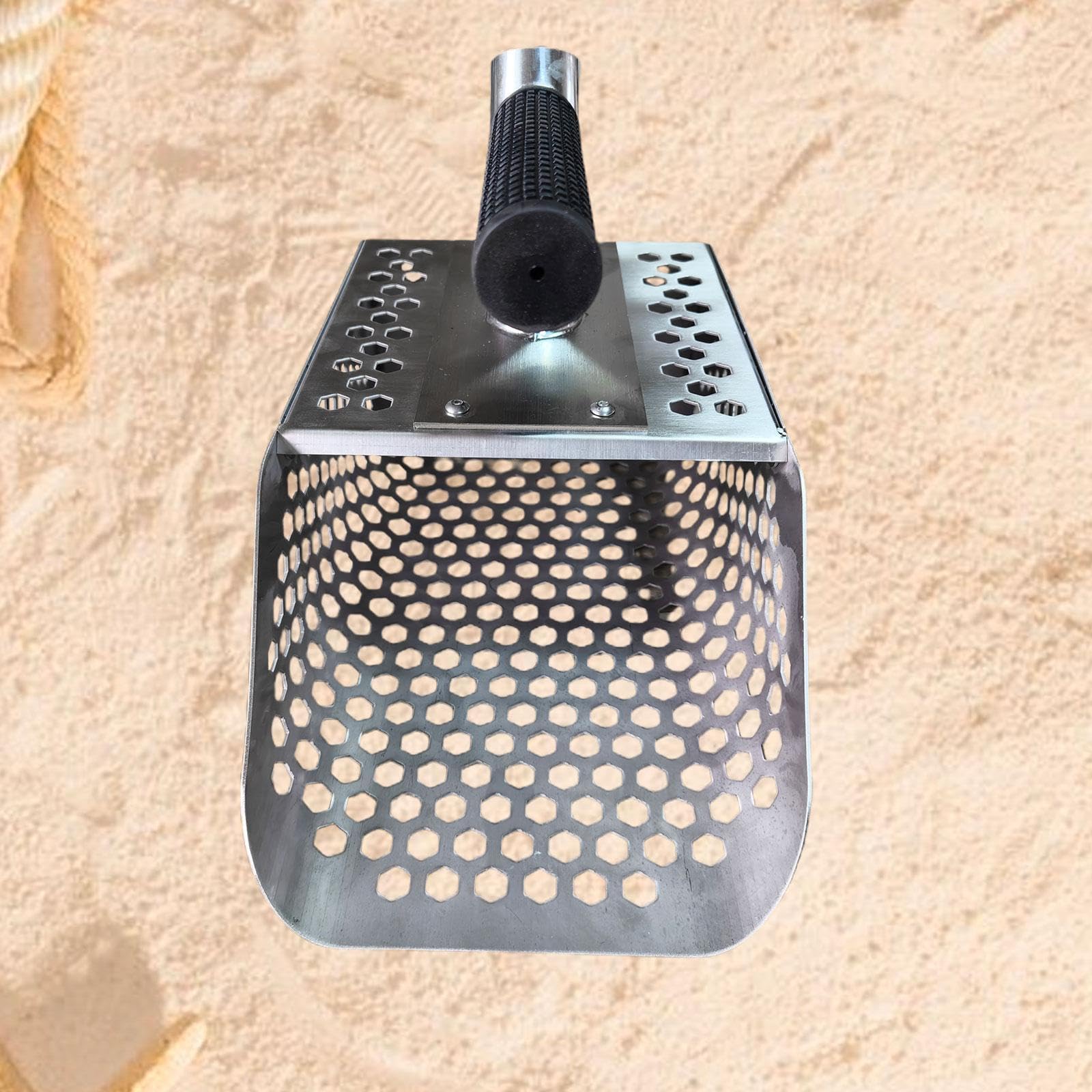 Sand Robusto con Diseño Hexagonal para Tamizar Arena Pala de Excavación Portátil Y Herramienta de Búsqueda de Oro Adecuado para Aficionados a La