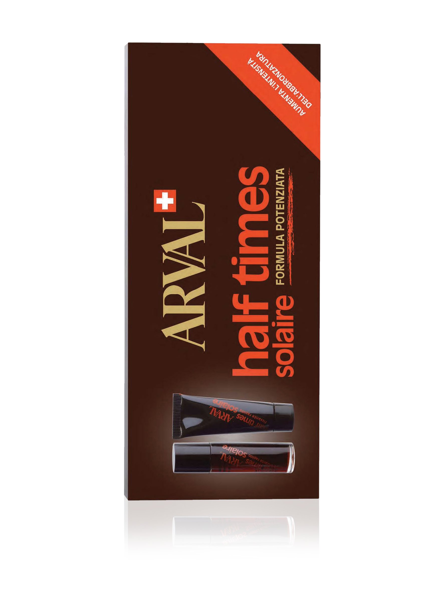 ARVAL Solaire Half Times Abbronzante rapido 5 x 10 ml + Fissante rapido 5x10 ml, Tutte le tonalità di pelle