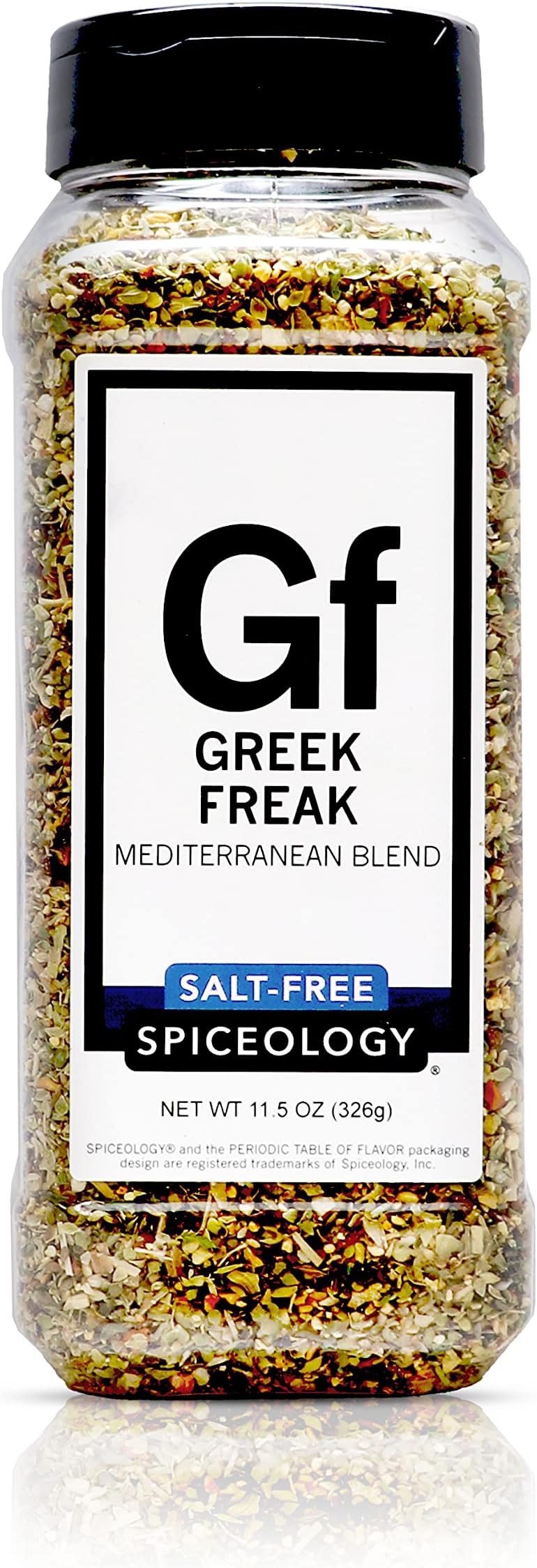 Spiceology Greek Freak Mediterranean Seasoning, Salt-Free, 11.5 oz