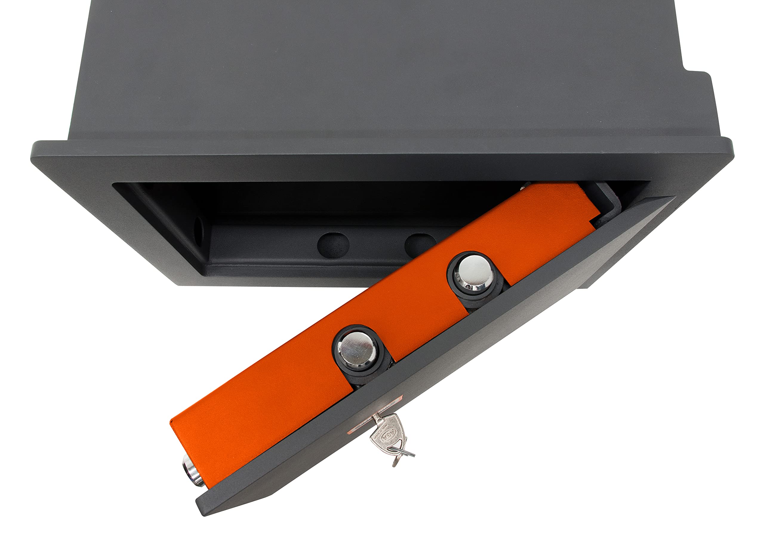 ARREGUI Plus C 181350 Caja fuerte de empotrar a pared con cerradura certificada de llave | Caja de Seguridad para casa y hogar | Fundo extensible | Fácil de instalar | 32 x 42 x 20/30 cm | 15 a 26 L