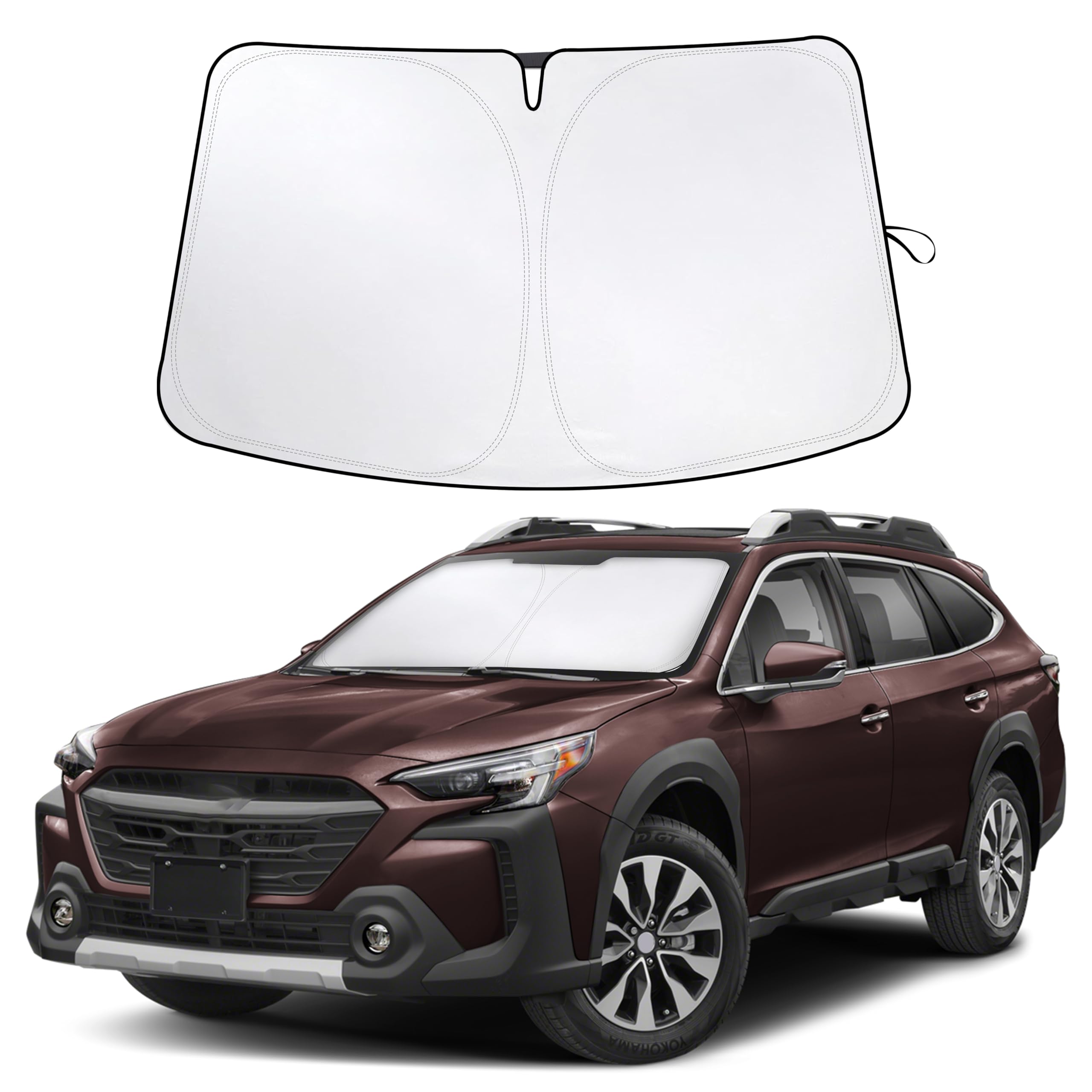 Photo 1 of EcoNour Windshield Sunshade Compatible for Subaru Outback 2020-2023 2024 2025, Sun Visor for Front Windshield & Window Sun Shade Cover, UV Heat Blocker & Protector, Car Accessories