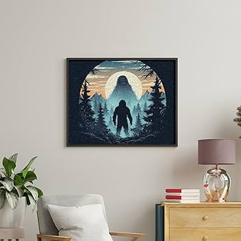 Amazon.com: Sasquatch Bigfoot Paint by Numbers Kit for