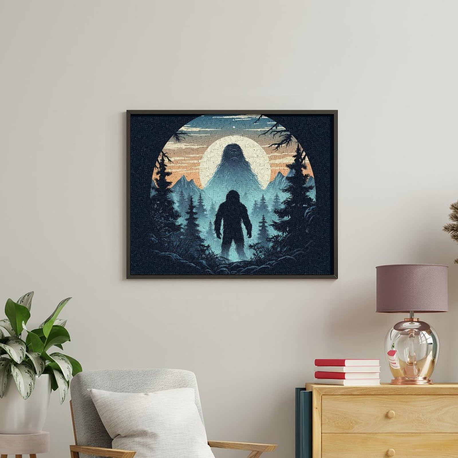 Amazon.com: Sasquatch Bigfoot Paint by Numbers Kit for Adults Art