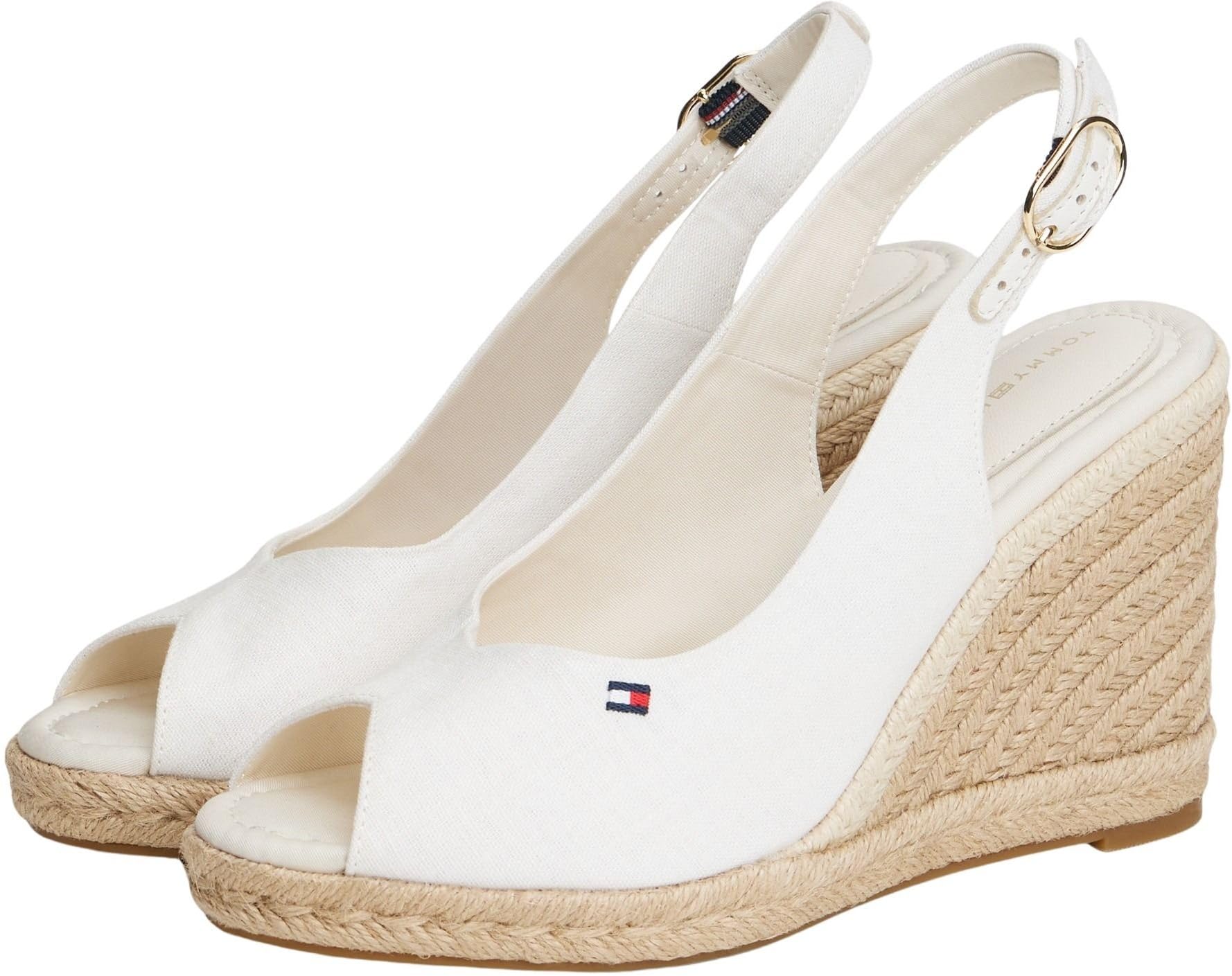 Tommy Hilfiger Damen Flag High Wedge Espad Slingback Fw0fw09343Keil-Espadrilles