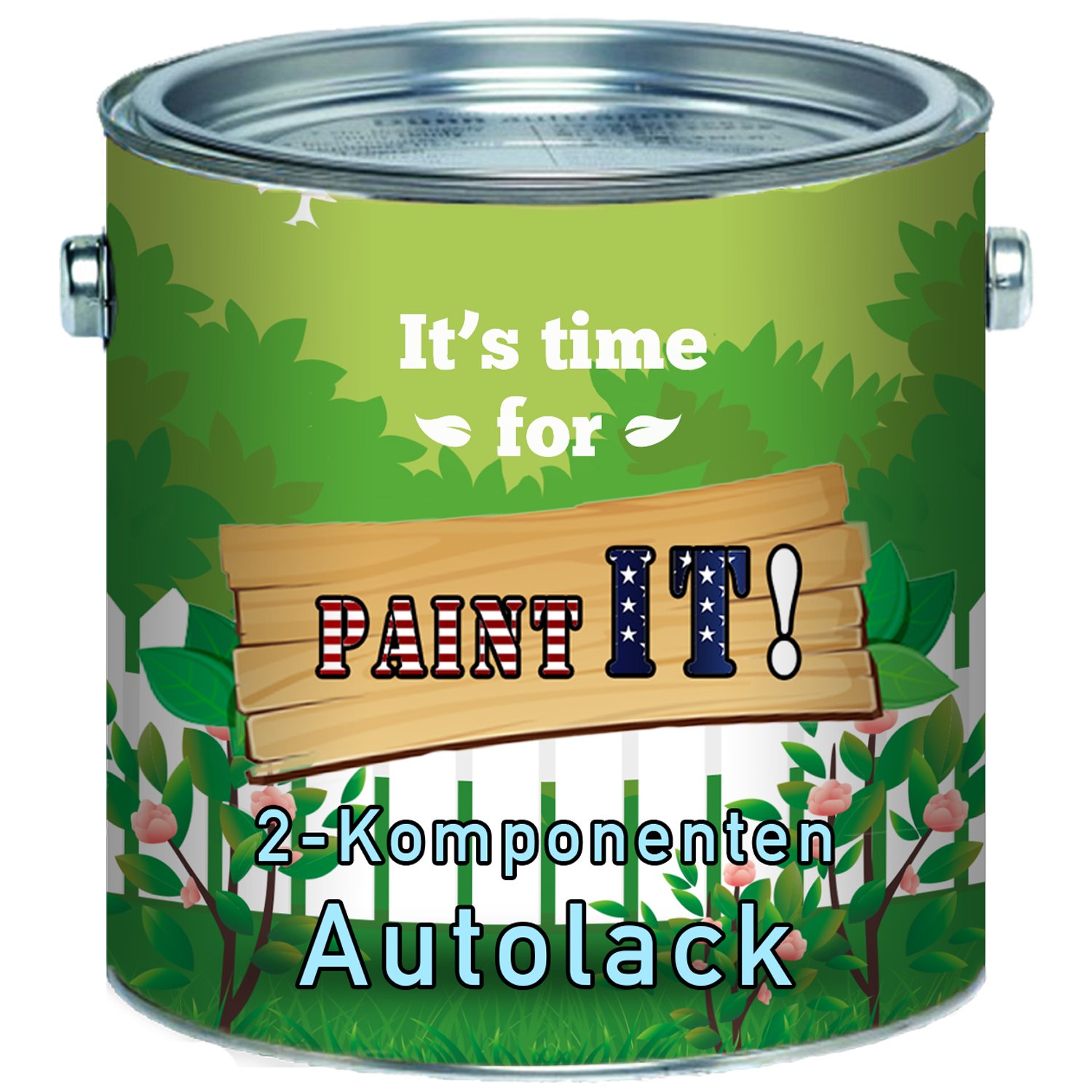 PAINT IT! langfristiger 2K Autolack Landmaschinenlack - neues hochwertiges Design ohne viel Aufwand - schnelle Trocknung - hohe Standfestigkeit - einfache Verarbeitung (Schwarz RAL 9005, 10 L)