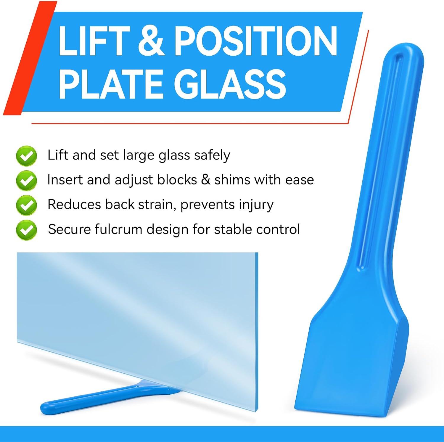 ERETOW Plate Glass Lifting Tool, PGL11 Window Glazing Tool