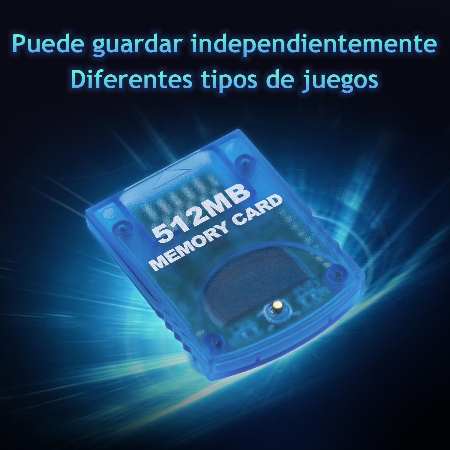 Mcbazel Tarjeta de Memoria de Almacenamiento para Juegos de 512 MB para Consola Wii/Gamecube GC