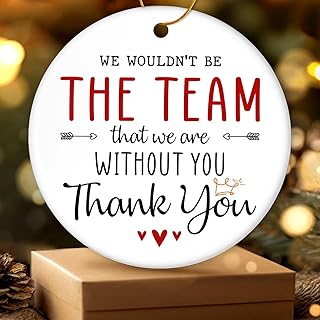 Boss Gifts for Men, Women - Boss Christmas Ornament - Appreciation and Thank You Gift for Managers, Leaders, Bosses Female, Male - Christmas Team Gifts Ideas for Coworkers, Employees