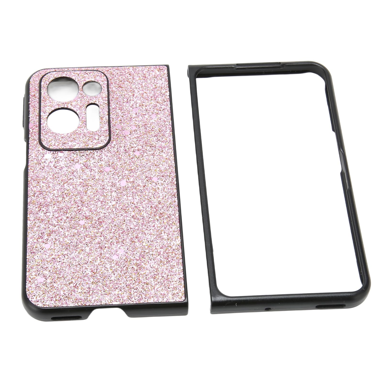 Cocoarm Crystal Custodia per Telefono per Find N2, 32g (Glitter rosa)