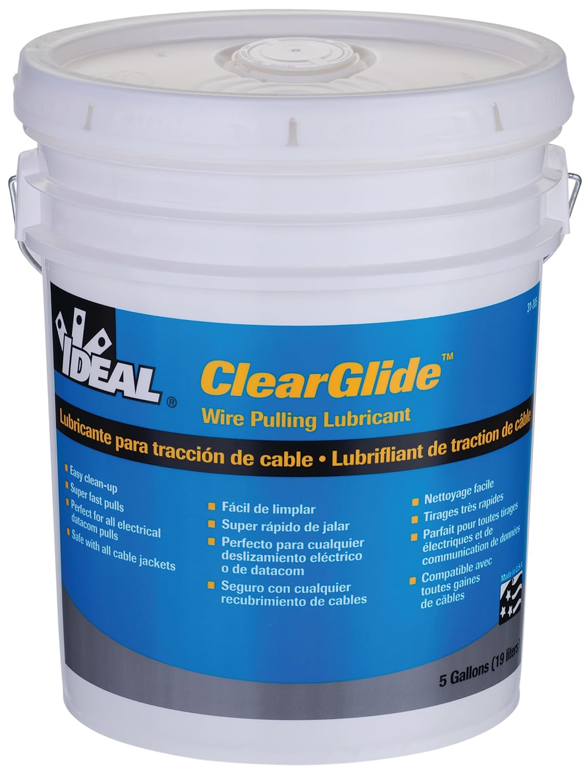 Ideal Electrical 31-385 Clearglide®, 5-Gallon Bucket