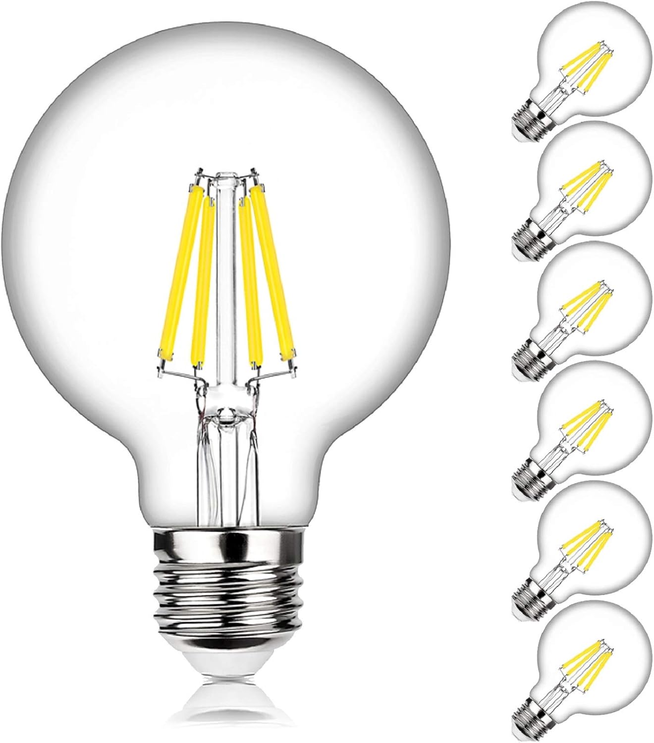 G25 LED Bulb Globe Dimmable Edison Light Bulbs 60W75W Equivalent