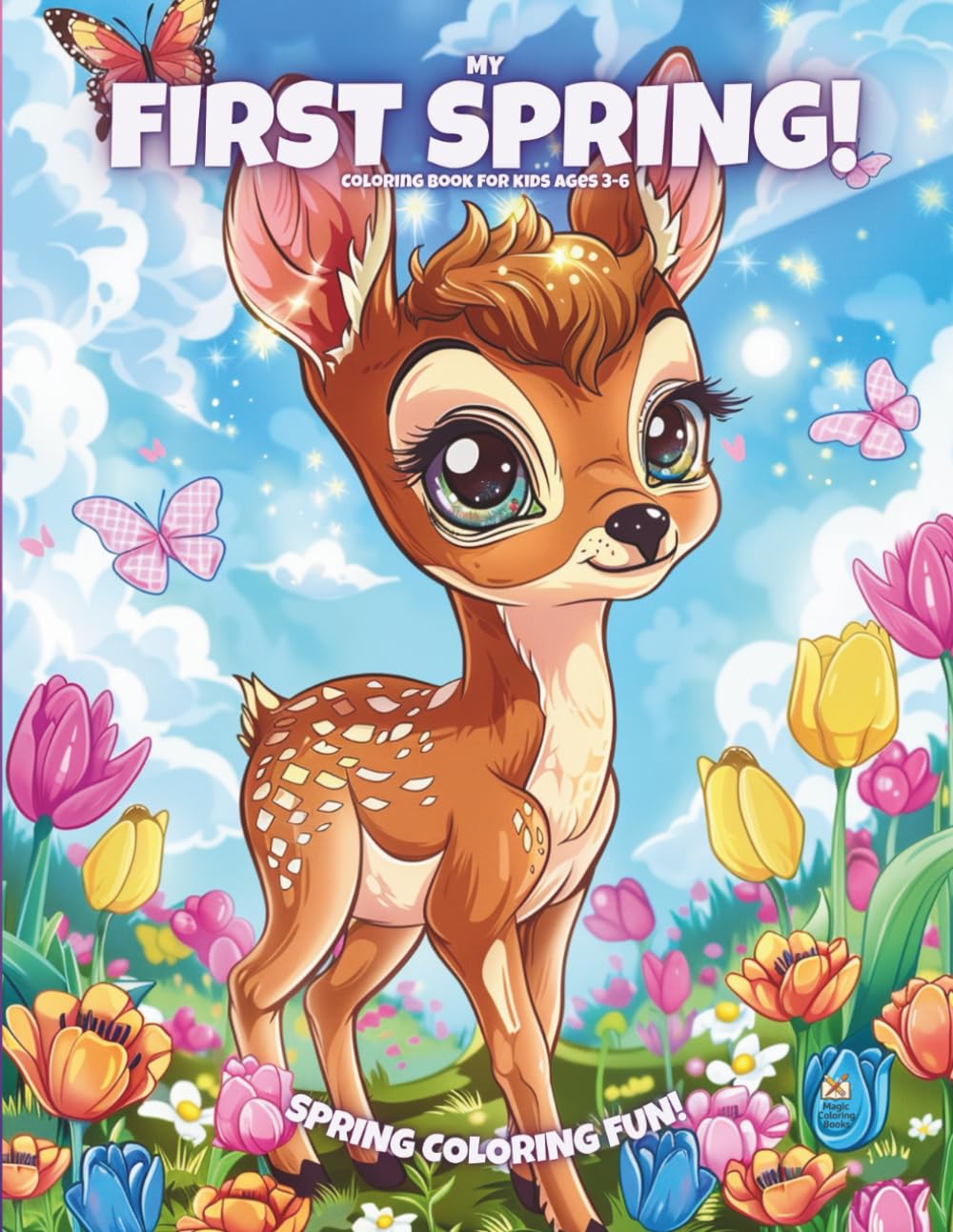 My First Spring!: Coloring Book For Kids Ages 3-6 (Magic Coloring Books Collection)