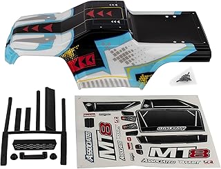 Team Associated Rival MT8 Body Set Painted ASC25921 Elec Car/Truck Replacement Parts