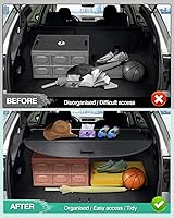 Vista 147 de Powerty Cubierta de Carga para Accesorios Kia Sportage 2023-2025 2026, Textura de Lona Cubierta Retráctil para Maletero Trasero de Carga de Equipaje