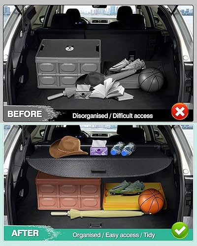 Miniatura 35 de Powerty Cubierta de carga para Lexus CT200h 2011-2017 Accesorios Cubierta de maletero retráctil Cubierta de blindaje de maletero Cubierta