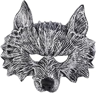 NOLITOY Máscara De Halloween De Animais Fantasias Para Adultos Meias- De Halloween Lobo Infantil Festa Máscara De Lobo Máscara De Lobo Máscara De Lobo