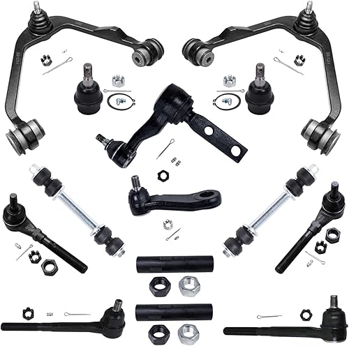 Miniatura 11 de Detroit Axle - 4WD Front End 14pc Kit de suspensión para Ford F-150 F-250 Expedition Navigator, 2 brazos de control superior 2 rótulas inferiores 2
