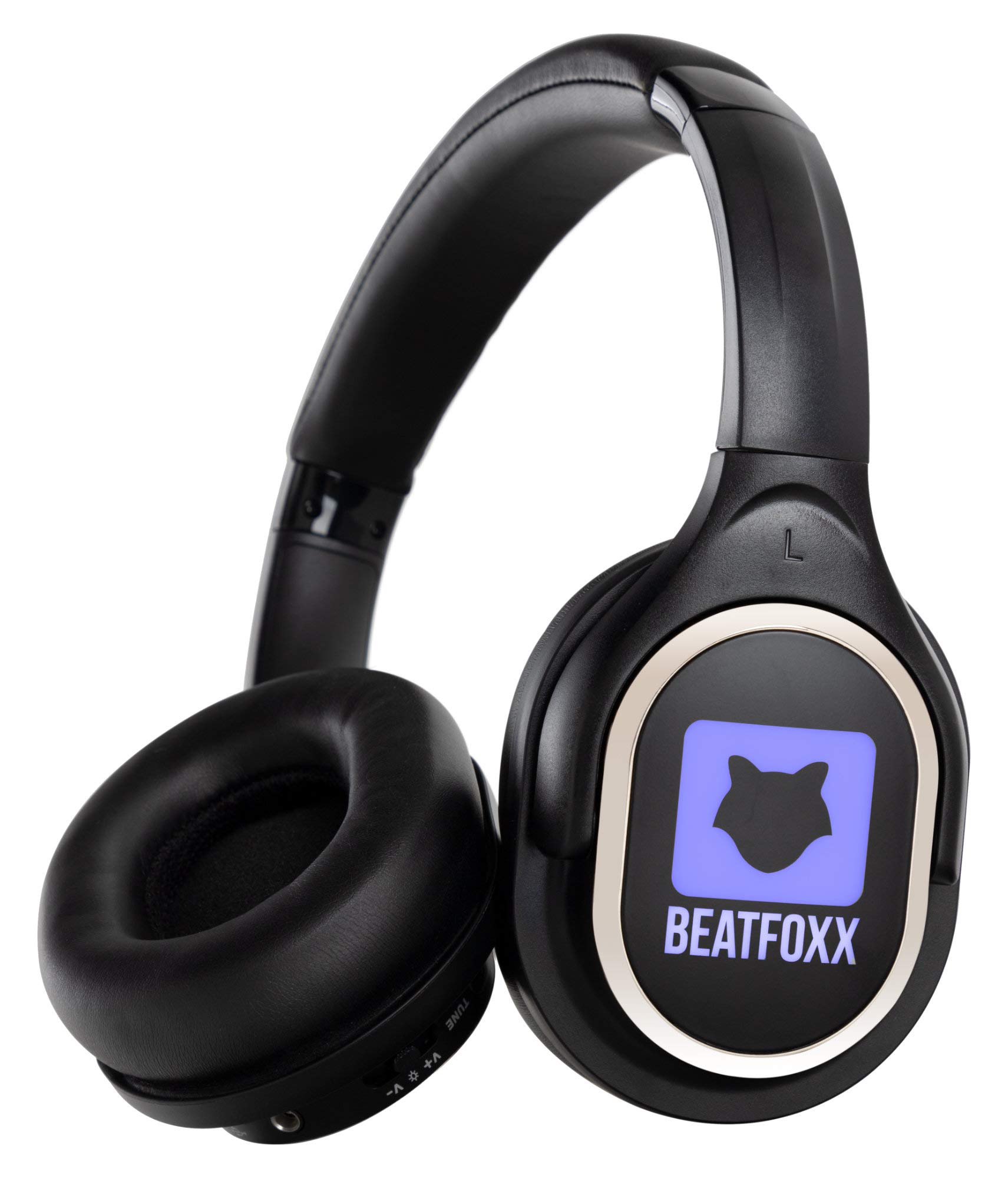 SDH-340 Silent Disco V2 Kopfhörer - Stereo Funk-Kopfhörer - Erweiterung von Silent Disco V2-Sets - Kanal LED-Beleuchtung - sehr hoher 10 Stunden Akkulaufzeit