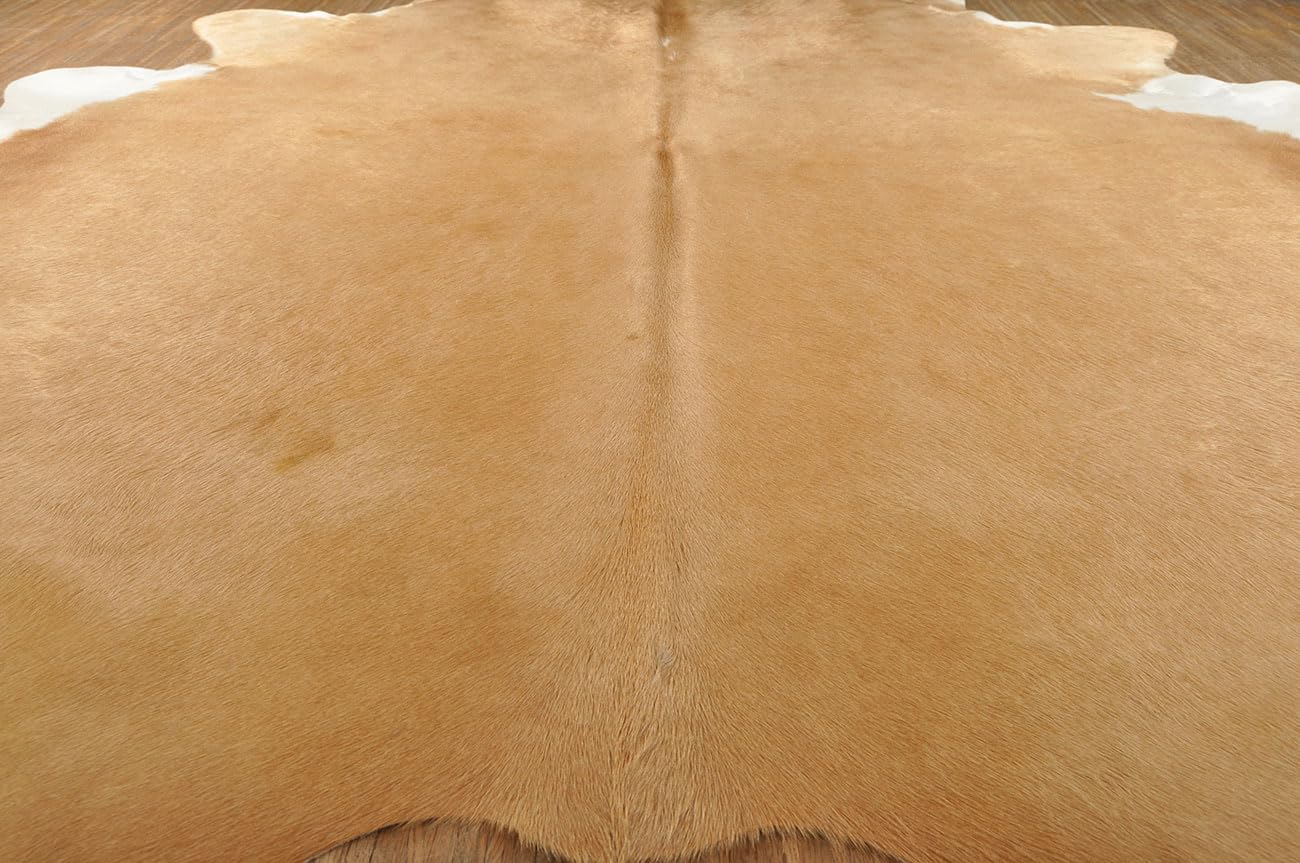 generisch KUHFELLE ONLINE Kuhfell Teppich Exotisch Braun Natur ca. 220 x 200 cm Rinder Fell