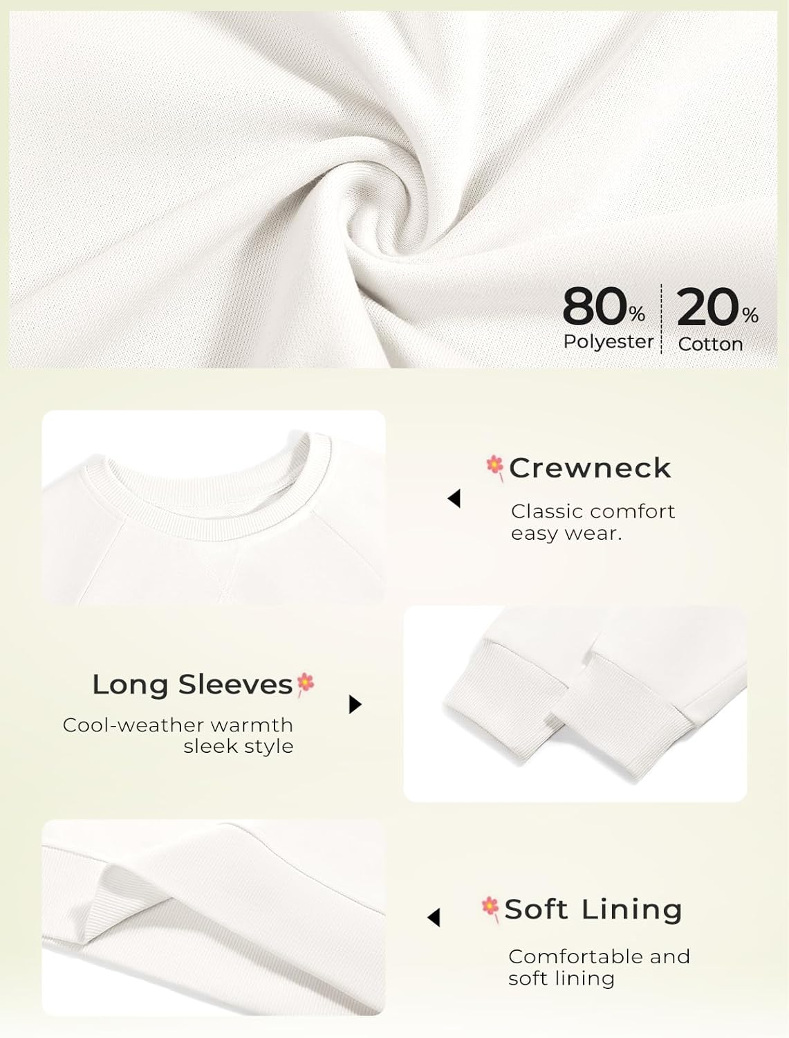 Haloumoning Baby Girls and Toddlers' Crewneck Sweatshirts Kids Long Sleeve Fall Pullovers 2-10 Years - Image 5