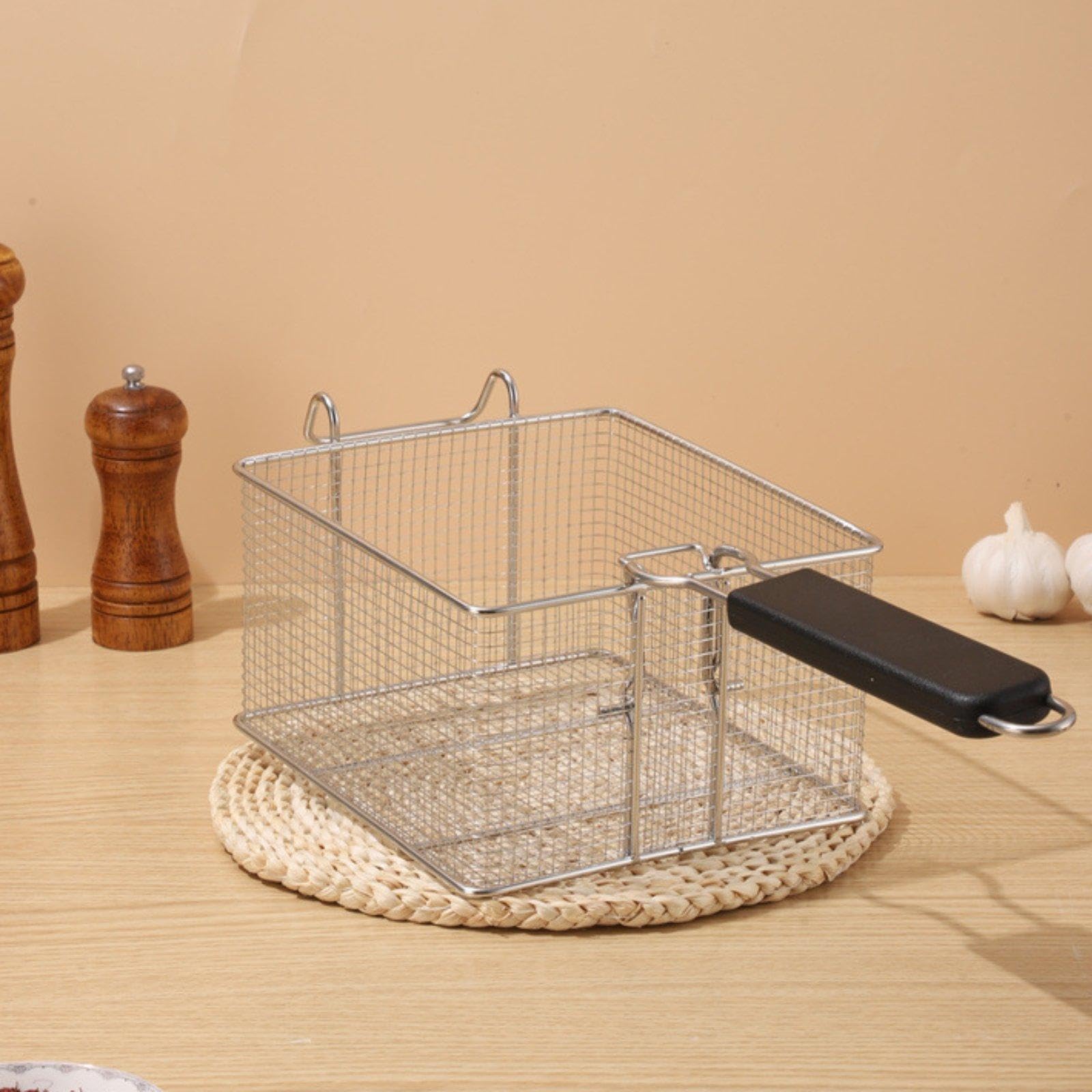 Cesta para freír, freidora, cesta para freír, utensilio cocina para fiestas, cocina, restaurante y hogar, L