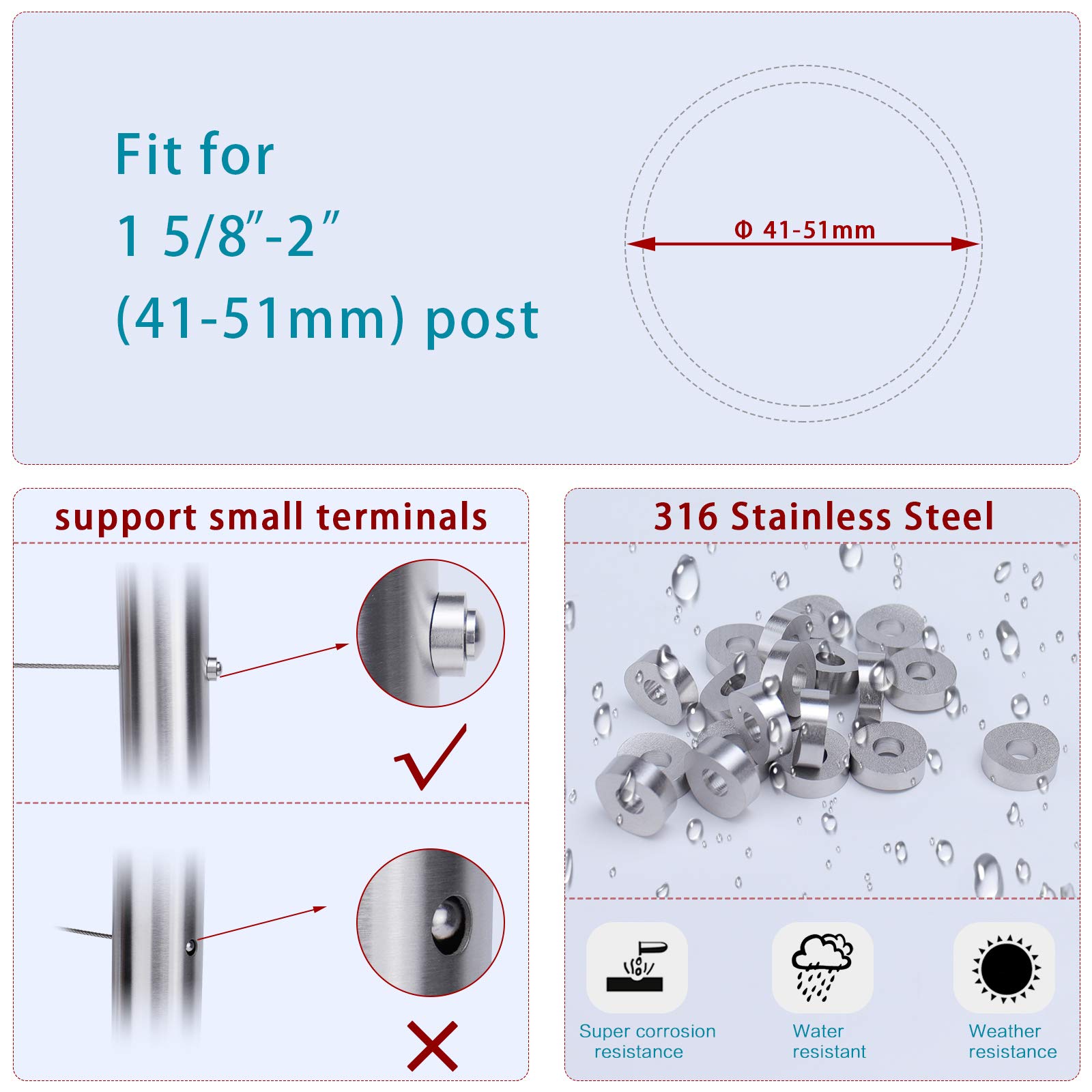 Amazon.co.jp: Muzata T316 ステンレススチール カーブワッシャー