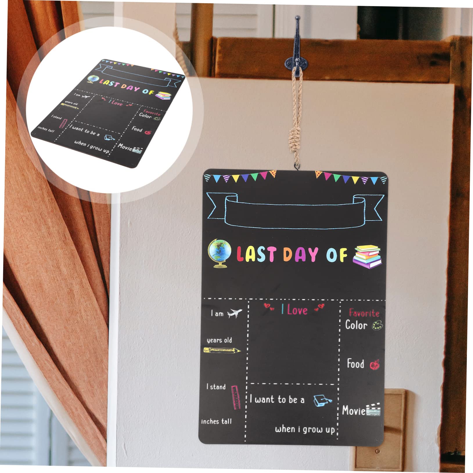 Tableau Double Face pour Rentrée Scolaire Décoration Dintérieur et Accessoire Photo pour Élèves Scolaire Pratique