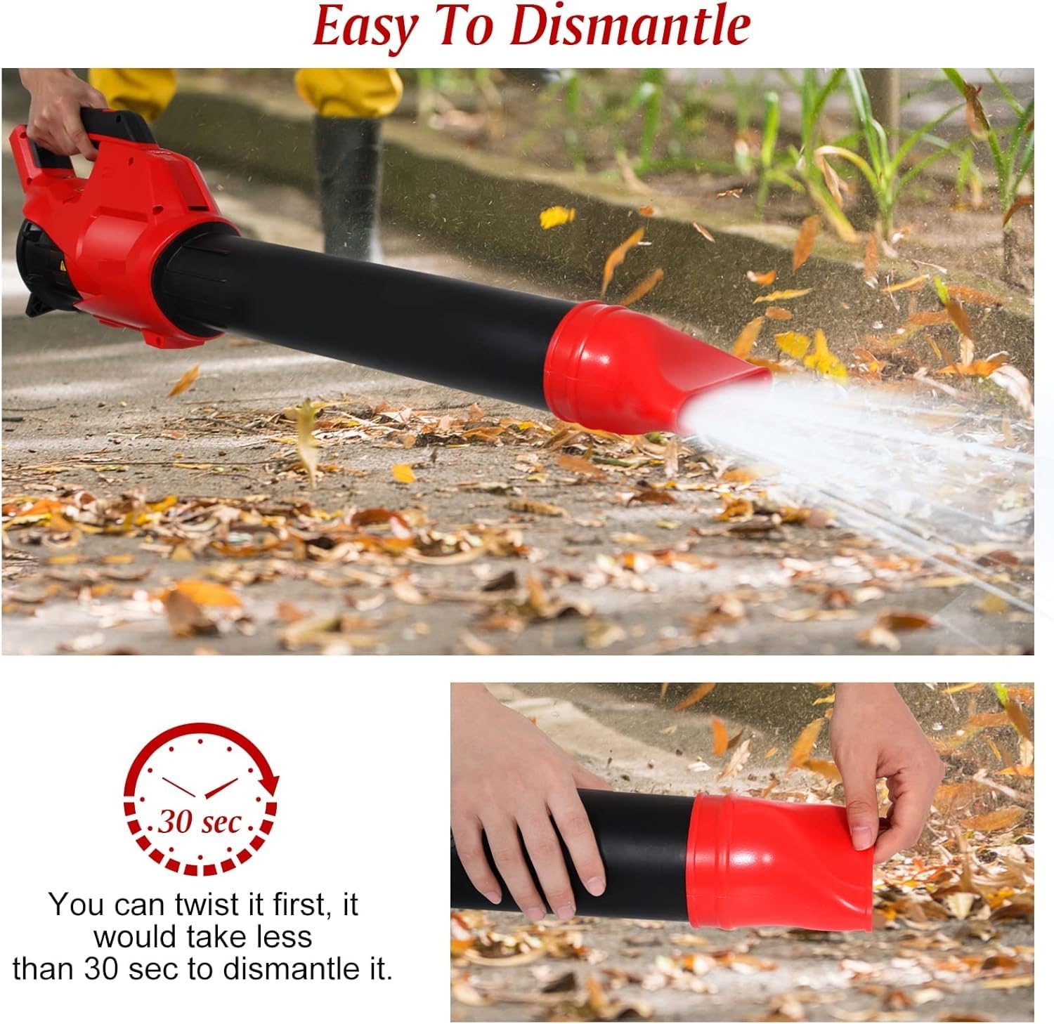 Flachdüse für Milwaukee 2724-20 M18 Kraftstoff-Laubgebläse, funktioniert für Milwaukee M18 2724-21 (1 Stück)