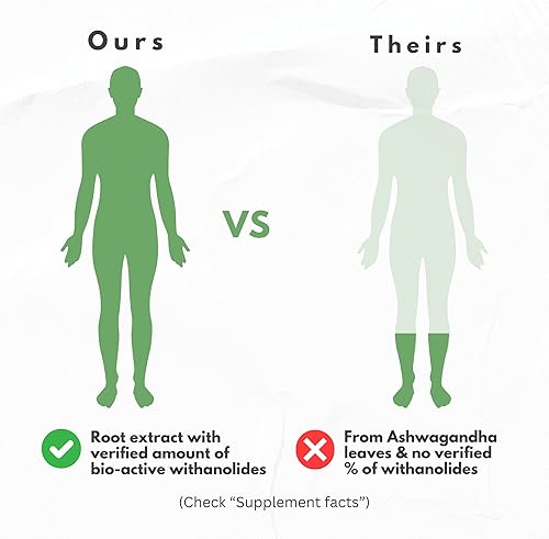 Miniatura 5 de Cápsulas orgánicas de Ashwagandha de 2000 mg de extracto de polvo de raíz con pimienta negra y bálsamo de limón, suministro de 2 meses, forma
