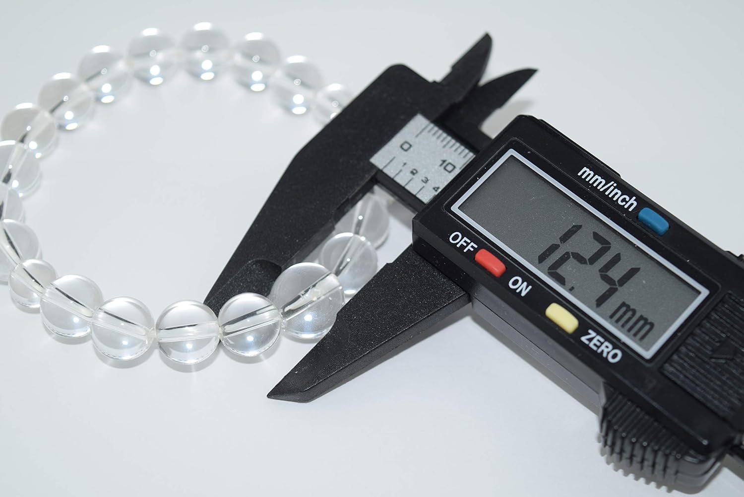 京都あさひ屋 10mm Crystal Quartz Beads Bracelet Japanese Juzu Buddhist Zen Prayer beads Asian Rosary Made in Kyoto Gift UD15-10