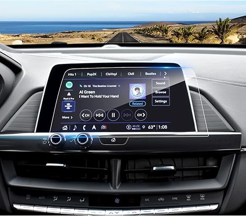 Coleya Protector de pantalla Cadillac XT4 2019 2020 2021 2022 2020 2021 2022 2023 Cadillac CT4 de 8 pulgadas protector de vidrio templado de