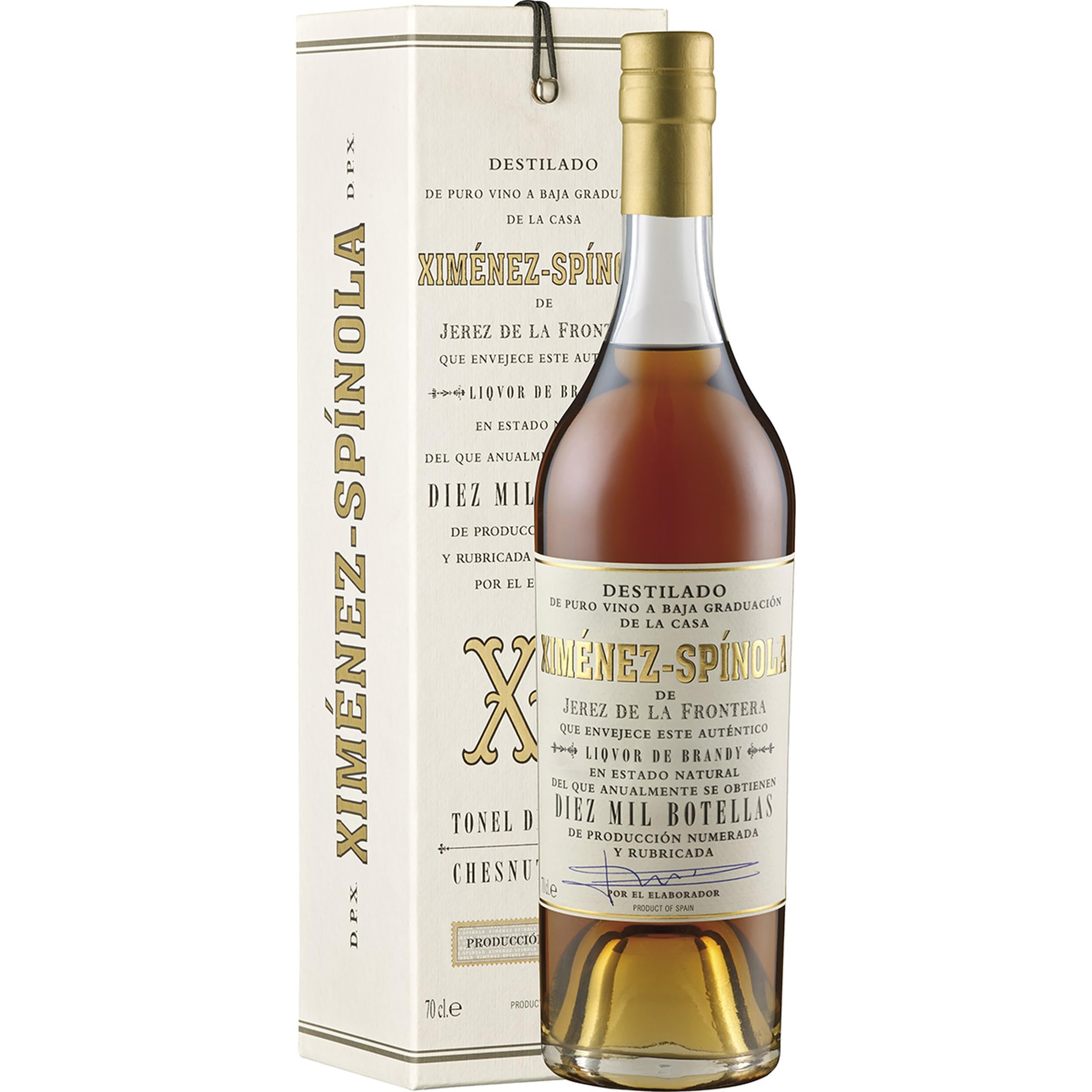Ximénez-Spinola Brandy Criadera 10.000 botellas Brandy süss Spanien inkl. FeinWert E-Book (1 x 0.7 l)