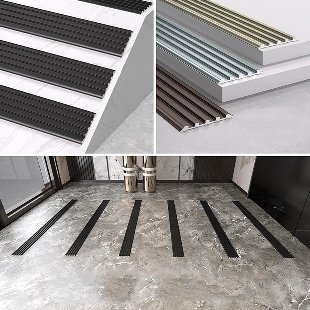 90cm Perfil De Borde De Escalera Aluminio Antideslizante Perfil De Protección Para Borde De Escalón Forma De L Perfil Angular Perfil Para Cantos Escalera