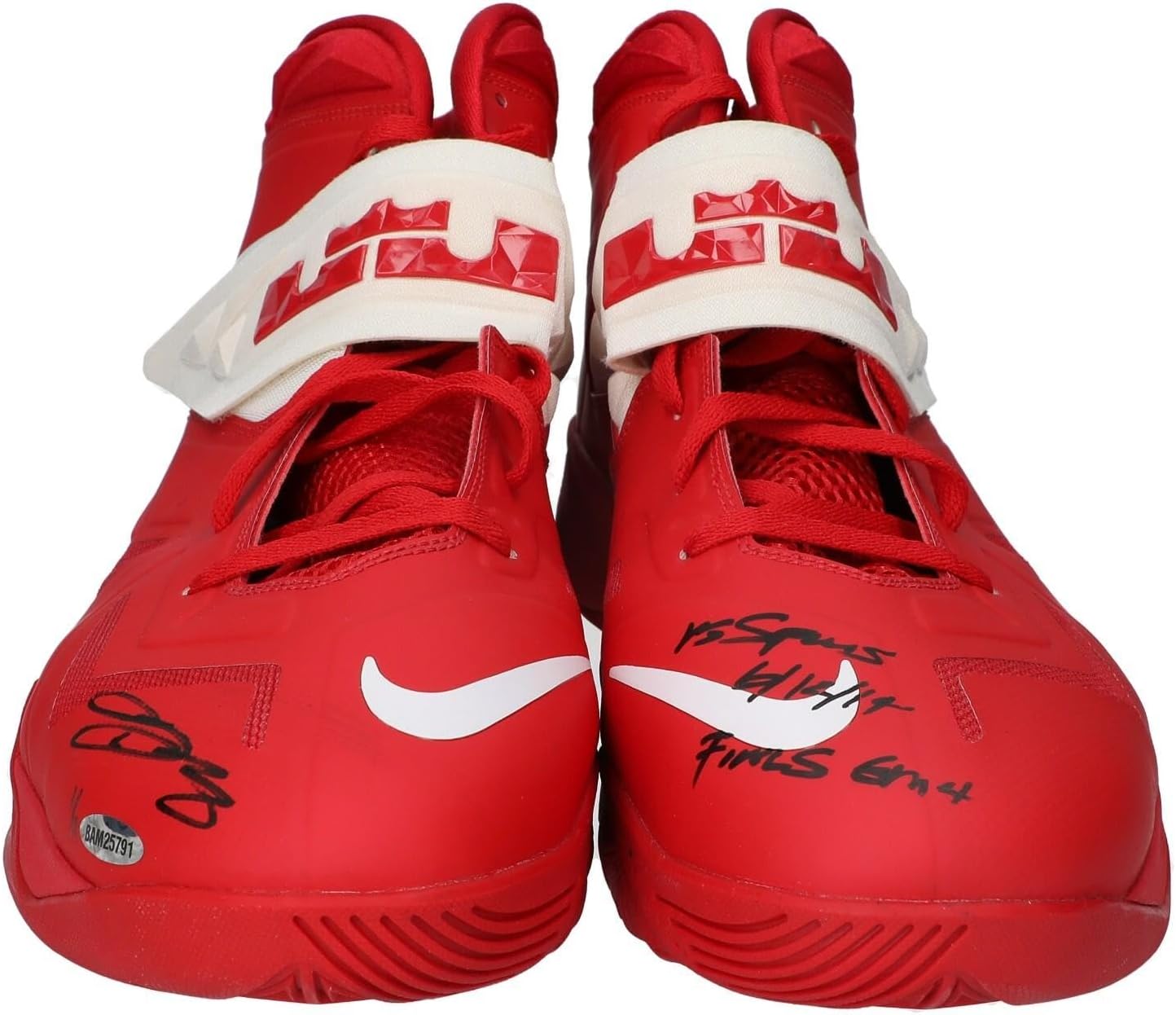 LeBron James NBA Finals Game Used Signed Sneakers UDA 1/1 Photo Matched - Autographed NBA Sneakers