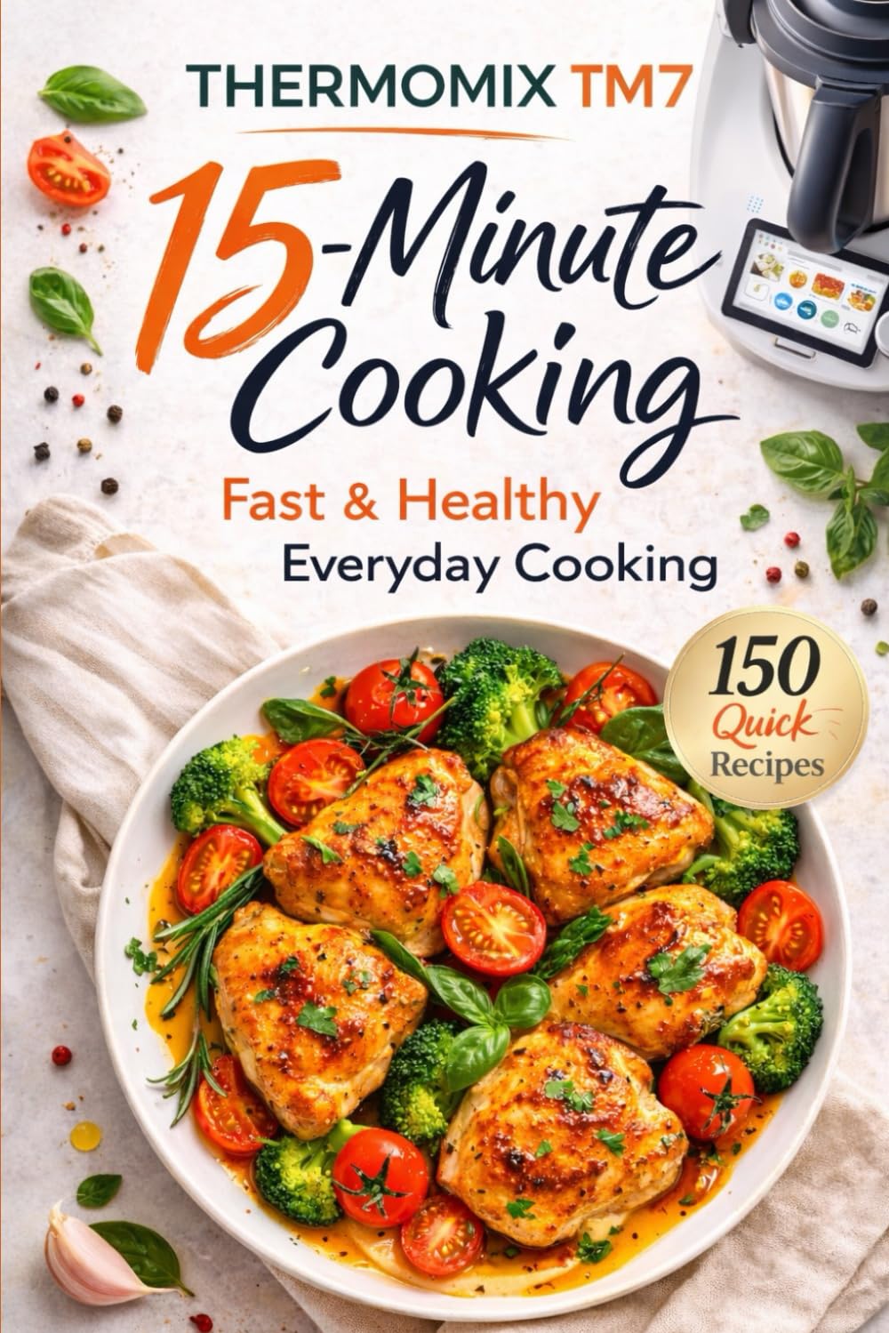 The Complete 15-Minute Thermomix TM7 Cookbook: 150 Fast & Healthy Recipes + Weekly Meal Plans, Shopping Lists & Smart Cooking Guides (The Complete Thermomix™ TM7 Collection)
