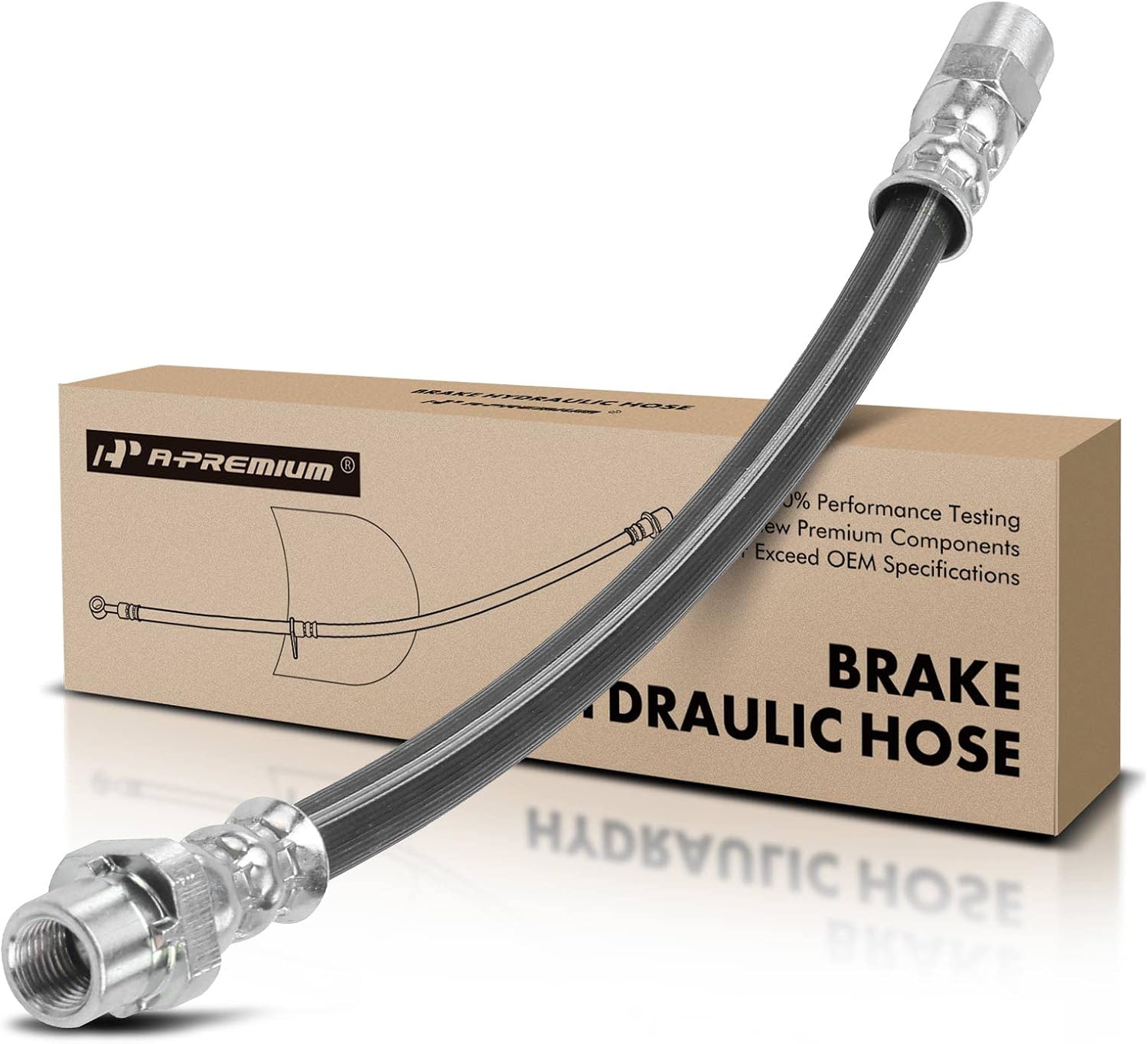 A-Premium Rear Inner Brake Hydraulic Hose Compatible with Select Mini Models - Z3 1996-2002 - Replace# 34321163759
