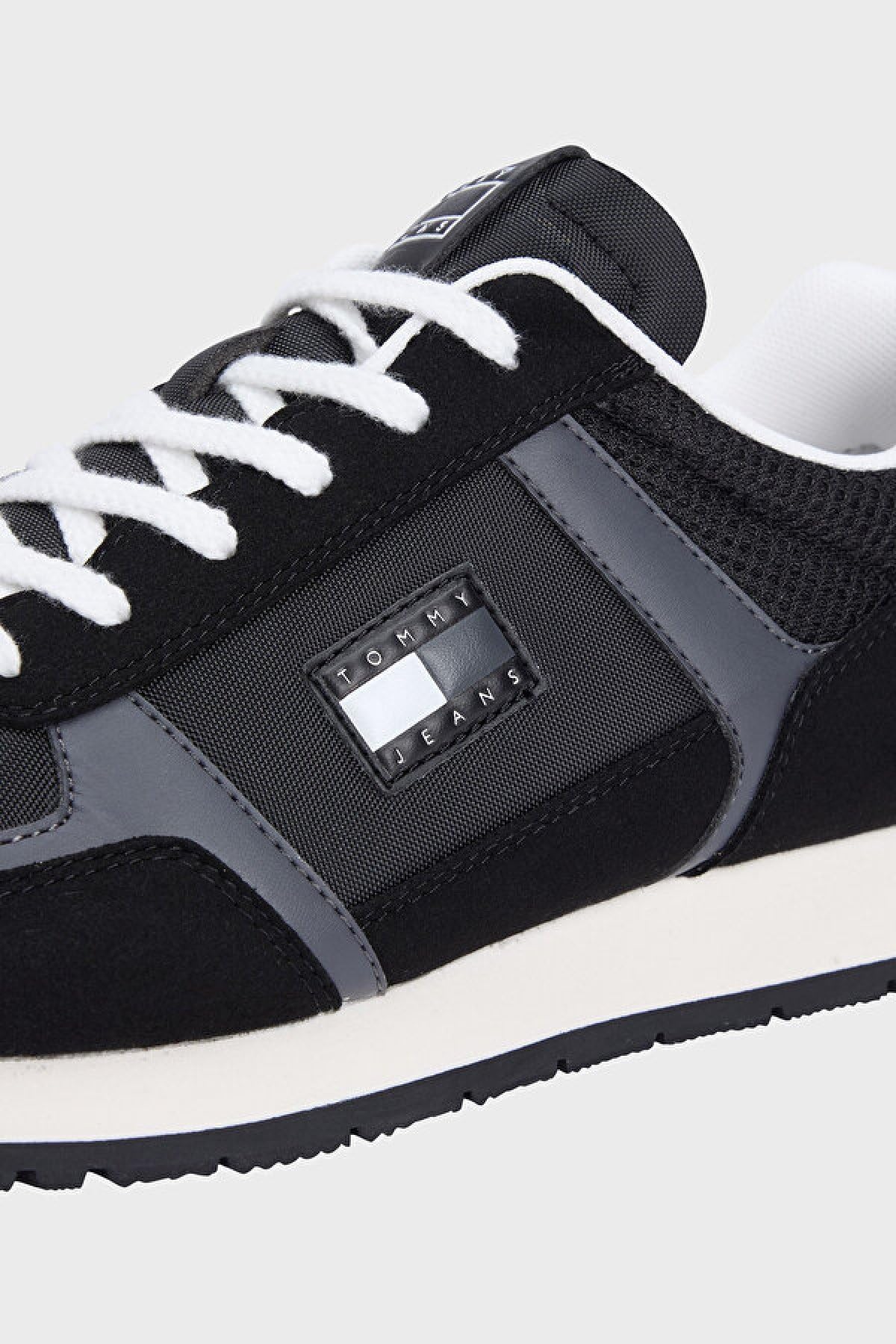 Tommy Jeans Tjm Runner Casual Em0Em01590, Basso Top, Uomo, Nero (Black), 43 EU